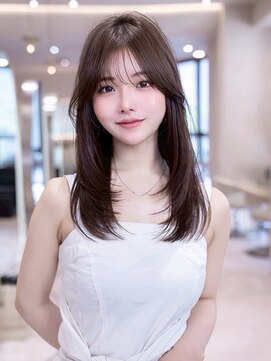 ハバナ 新宿(HAVANA) 大人ガーリー似合わせカット×ダークアッシュ/顔周りレイヤー