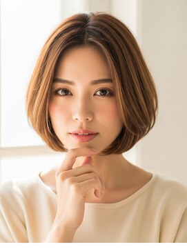 フープ 川越(hoop) 大人かわいいサマーボブ川越/ショート/ボブ/ハイライト