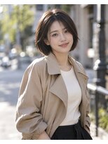 ライクバイコトナ 越谷(RIKE by kotona)&nbsp;レイヤーボブ髪型20代30代40代50代前髪あり前髪なし面長丸顔越谷