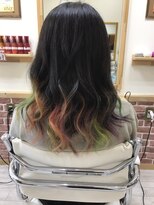 グルック ヘアー リラクゼーション 美章園店(Gluck Hair Relaxation)&nbsp;レインボーグラデーション