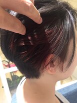 ヘアリゾート ルアーナ エルア(Hair Resort LUANA `elua)&nbsp;似合わせ小顔カット＋インナーカラーレッド