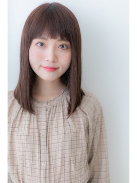 カバーヘアアンドスパ ブリス 浦和(COVER HAIR&SPA bliss) 大人かわいい厚めバング前下がりセミディトZ浦和20代30代40代