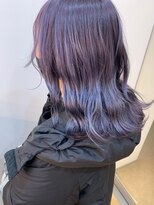小顔オリーブカラーボブルフハイライトカラークールショート