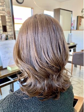 オレンジ(orange) 【orange大分賀来】外ハネウルフヘア・ミディアムスタイル