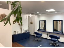 モグヘアー(mog hair)の雰囲気（NAVY-colorが男女問わず通いやすいアンティーク調の店内です◎）