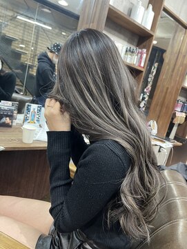 ラフ(LAFF) #黒髪#ボブルフ#ネビージュ#小顔#ワンレン