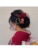 水引きヘアセット