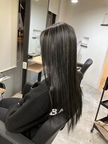 ラフ 難波店(LAFF)&nbsp;#黒髪#ボブルフ#ネビージュ#小顔#ワンレン