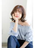10代20代30代40代外ハネミディアム/ベージュカラー