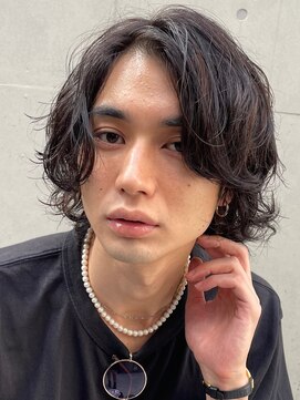 フィフス 原宿(fifth) 【大人マッシュウルフ&波巻きツイストスパイラルメンズパーマ】