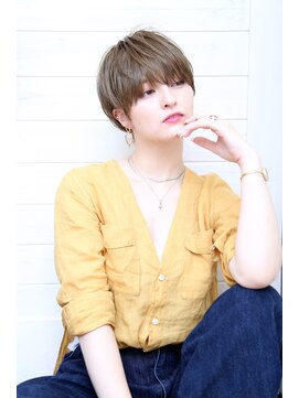 オーシャン(Ocean) [OCEAN Hair&Life藤原純] ミントアッシュ分け目なしショート☆