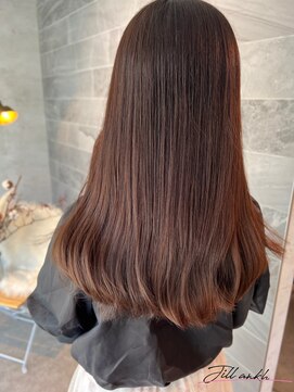 ジル アンク(Jill ankh) 《Jillankh 姫路駅前》ベージュブラウン　艶髪　赤み消しカラー