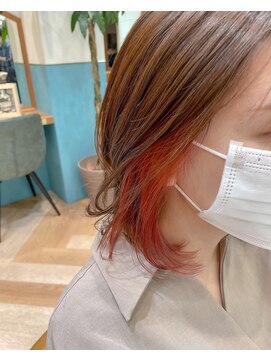 ロンド レグリーズ 立川(Lond leglise) インナーカラー/イヤリングカラー/ケアブリーチ/ブリーチ/立川