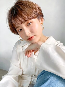 アイティー バイ アルバム 中野店(IT by ALBUM) マッシュショート_グレージュカラーシルキーベージュ_89017