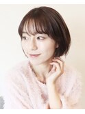 【 Ｉ. 】30代からのナチュラル前下がりショートボブ　川口