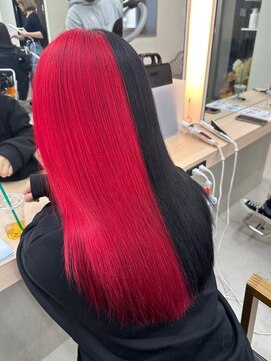 アリープパロット(ALEAP parrot) ツートンカラー/蛍光レッド×ブラック【ALEAP parrot/多賀】