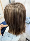 ハイライトカラー×グレージュカラー