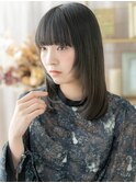 姫カットブルーグレージュ大人ガーリーミディa川口20代30代