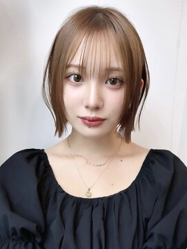 ラフ 新宿(Laff) 外はねボブ×ショコラアッシュ【束感/ヘルシースタイル/新宿】