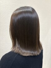 トウカ 船橋駅前店(TOUKA) ミディアムボブ/オリーブベージュ/髪質改善トリートメント[船橋]