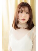 姫カットレイヤー大人可愛いワンカールミディアムZ戸頭20代30代