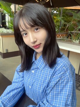 アイウィル(Ai WilL) 透明感 グレージュ 顔周りカット くびれヘア 前髪 暗めカラー