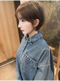大人可愛い20代30代40代ナチュラルショートボブ