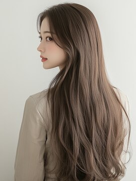 エダ 鎌倉(edA.) 小顔ロング#髪質改善#白髪ぼかし#鎌倉#40代#50代#グレージュ