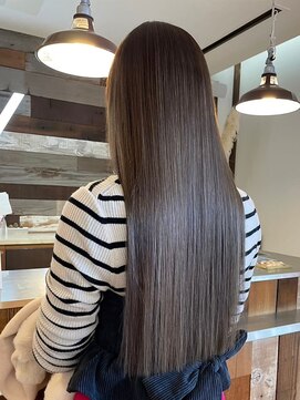 サンタフェ 柳津店(Santa'Fe) 髪質改善/艶髪ロング/シアーブラウン