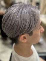 ブリーチハイトーンブルベカラーブロンドシルバー寒色系カラー