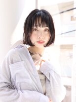 エムスラッシュ たまプラーザ(M.SLASH)&nbsp;切りっぱなし/ぱっつん/前下がり/アッシュカラー/たまプラーザ