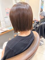 ネオリーブ チロル 横浜西口店(Neolive CiroL.)&nbsp;切りっぱなしボブ/ボブウルフ/柔らかベージュ【横浜】k