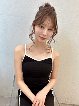 ユーフォリア 渋谷グランデ(Euphoria SHIBUYA GRANDE) お団子　顔周りカット　盛れる前髪　へアメ　ヘアセット　YUKI