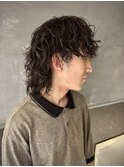 【大村指名】メンズカットラフツイスパウルフパーマ