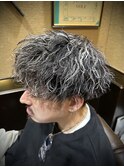ホワイトメッシュ　ツイスパ　メッシュパーマ　池袋