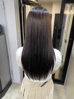 エトラ 渋谷店(etora)&nbsp;韓国ヘア レイヤーカット くびれヘア  アプリコットオレンジ"