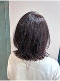 外ハネボブ/くびれボブ/透明感カラー/白髪ぼかし/30代/40代/50代