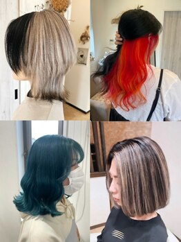 グラスヘア 石垣店(Grass Hair)の写真/トレンドの色味や最旬カラーを豊富にご用意★艶＆透明感あふれる仕上がりに♪[白髪ぼかしハイライトも可◎]