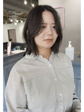 クイン(qin) 顔周りレイヤーナチュラル韓国ボブ
