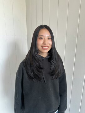 ココロヘアー 住吉店(Cocolo hair) レイヤーカット/ハッシュカット/黒髪/ハイレイヤー