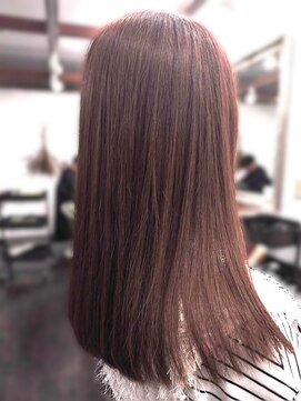 ハテナ(hatena) 大人可愛いピンクブラウン×艶髪