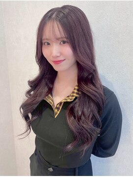 ジーナ  札幌大通(Zina) 美髪＊ショコララベンダー＊ゆるふわ外巻きカール＊Zina札幌大通