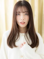 モッズヘア 越谷(mod's hair)&nbsp;美髪オリーブグレー大人美人顔周りレイヤーロングY越谷30代40代