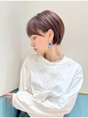 ハンサムショート/丸みショートボブ/20代30代40代50代/顔周り