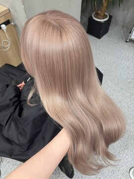 ペレ 原宿(PELE) ダークパープルナチュラルショート夏のヘアアレンジ原宿