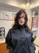 イル 天神大名店(ill)&nbsp;オリーブブラウン/レイヤーカット(天神/大名)
