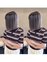 ベイビーズブレス(Baby's breath)&nbsp;【ハイライト×ピンクベージュ】#シールエクステ #岡山 #倉敷