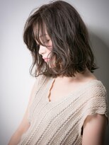 カバーヘア ブリス 大宮西口(COVER HAIR bliss)&nbsp;黒髪がセクシー♪くせ毛風小顔セミディs大宮30代40代50代