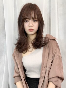 エムスラッシュ たまプラーザ(M.SLASH) ◆ラベンダーピンクブラウン/透け感/くびれカール/たまプラーザz