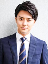 アフロート ディル(AFLOAT D'L)&nbsp;スーツ短髪ツーブロック束感モテる黒髪シークレットパーマ流行